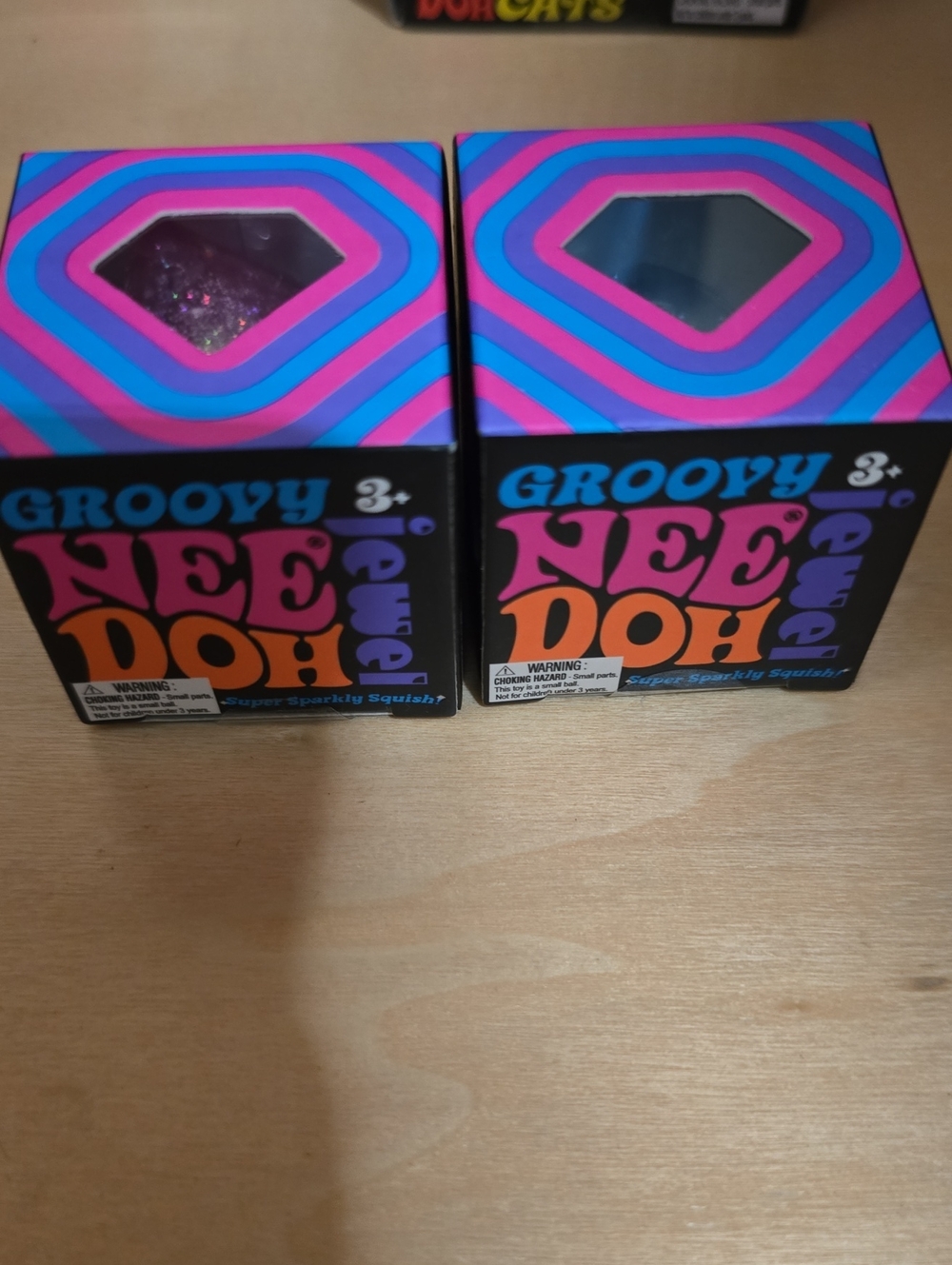 Needoh Geoovy Jewel Minis Pack Of 2 - Pink & Blue